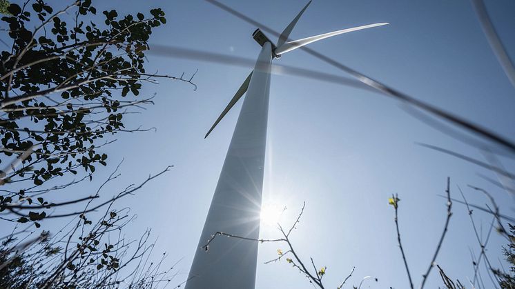 Totalt ska 25 vindkraftverk uppföras i SR Energys nya Vindpark Horshaga i Kronobergs län. Ramirent blir en del i projektet. Foto: Veidekke