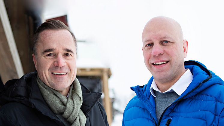 Robert Waltari driver servicemarknaden i Norr- och Västerbotten. Hans Olofsson har ansvaret för marknad och försäljning från Kiruna ner till Sundsvall och Bollnäs.