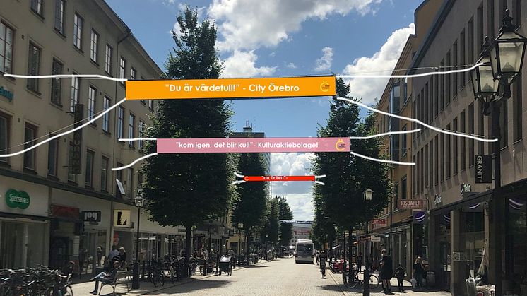 Exempel på budskap på banderollerna