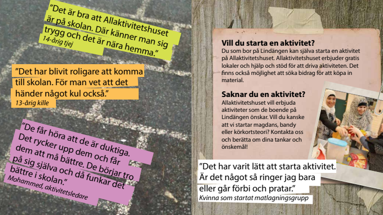 Presentation av Allaktivitetshuset på Lindängen