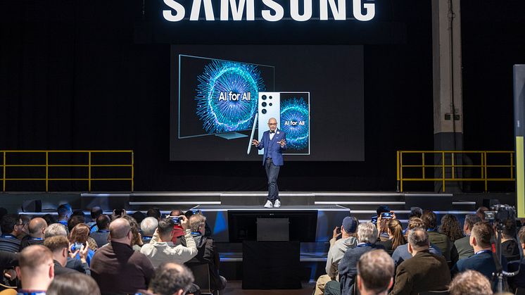 Benjamin Braun, Samsung Europe CMO at World of Samsung in Frankfurt
