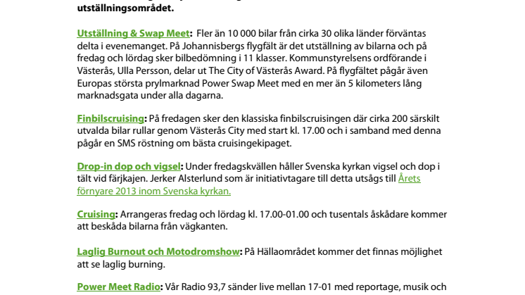 Tiotusentals klassiska amerikanska bilar intar Västerås 