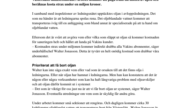 Vakin sanerar gamla miljöskulder på Västerslätt