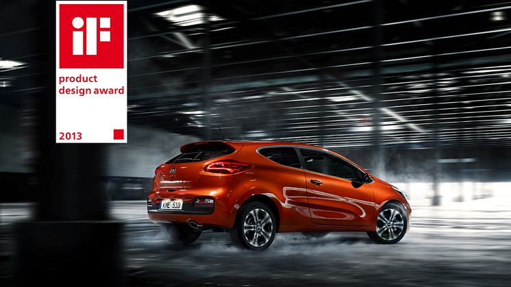 iF prestigefyllda designpris till nya Kia pro_cee'd