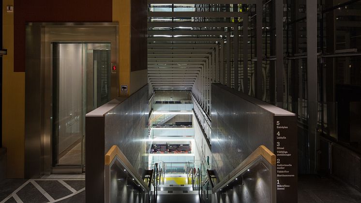 Kungliga Biblioteket Annexet, vinnare av Svenska Ljuspriset 2014.