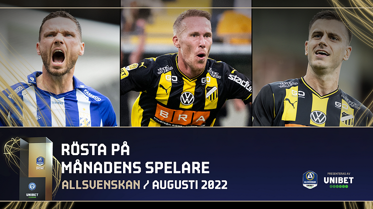 Här är de nominerade till Månadens spelare och tränare