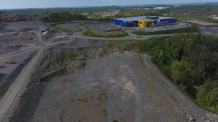 Posten planlegger å bygge ny terminal på denne tomten i Lillesand kommune.