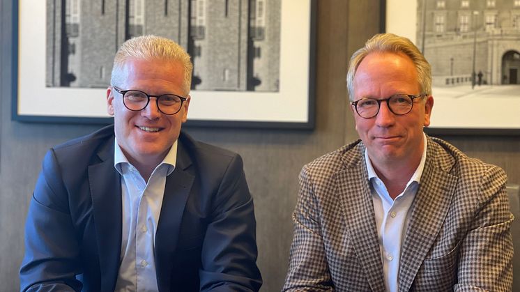 Daniel Gorosch, VD Colliers Sverige & Joakim Arvius, VD Pangea Sverige
