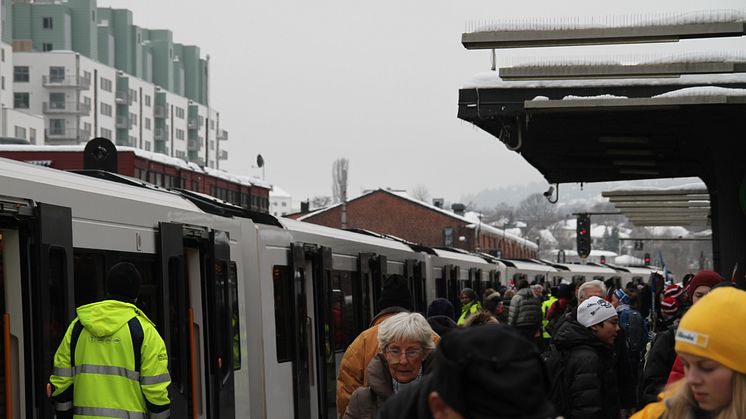 T-banen på Majorstuen 