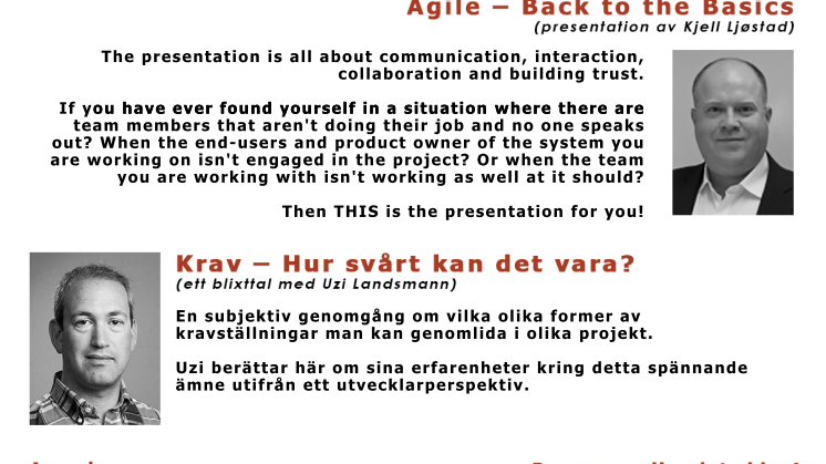 KOMPETENSBIO – Agile Back to the Basics + Krav – Hur svårt kan det vara?