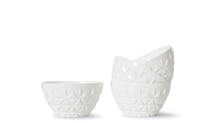 Picnic bowl 4-pcs, white - Sagaform SS22 - 5018172