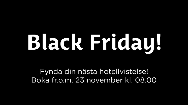 Black Friday på Best Western Hotels & Resorts