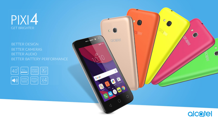 Produktark Alcatel pixi4-4