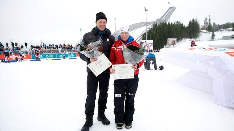 IBUs Æresmedalje i gull til Tora Berger og Johnny Rognstad 