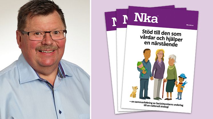 "Vår förhoppning är att den som läser foldern får ny kunskap och hittar inspiration för att utveckla stödet till anhöriga" säger Lennart Magnusson, verksamhetschef vid Nka.