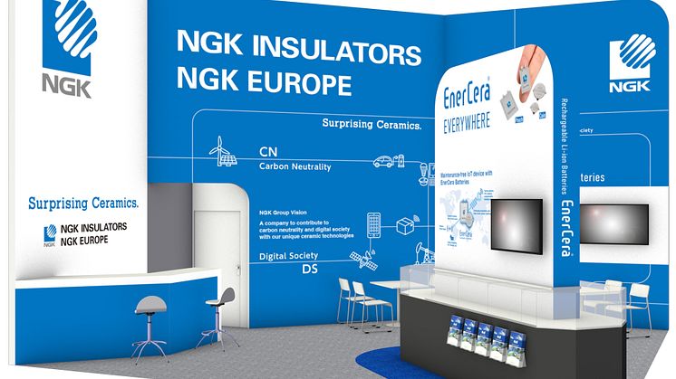 Exhibition at electronica 2022 ~ NGK exhibits products that support digital society,  including EnerCera, a battery for IoT devices ~