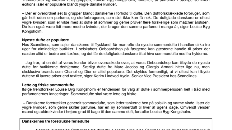Danskerne er vilde med sommerens parfumer