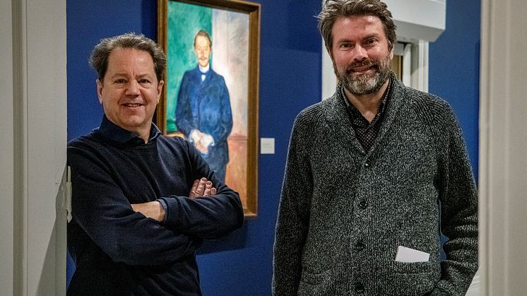 Foto fra åpningen av Munchs mesener og samlere, venner og hjelpere
