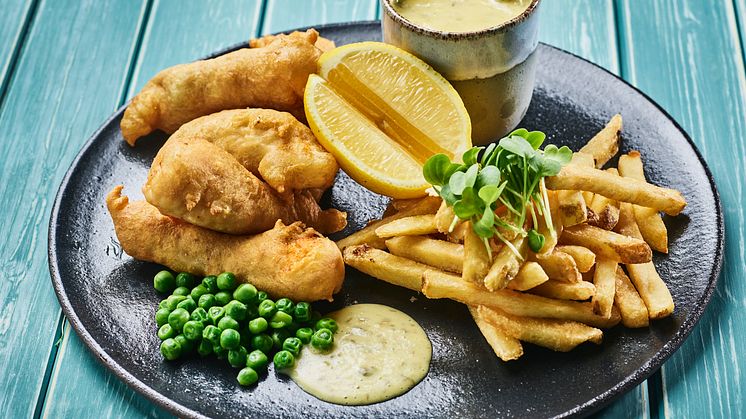 Over en fjerdedel av fish&chips- måltidene i Storbritannia blir lagd på fisk fra Norge