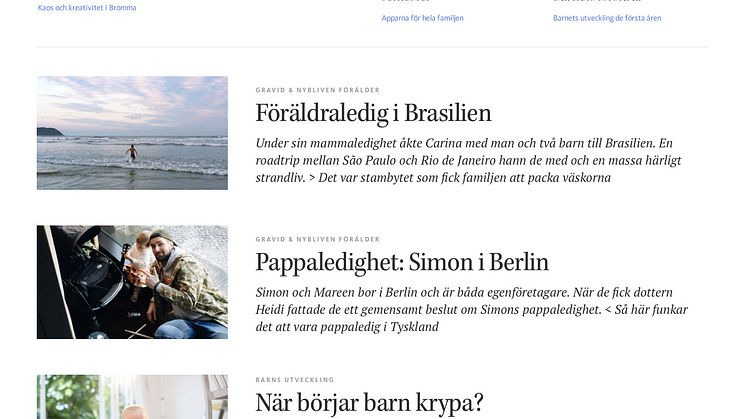 BABYBJÖRN lanserar en ny webbplats med ett online magasin - This is Life