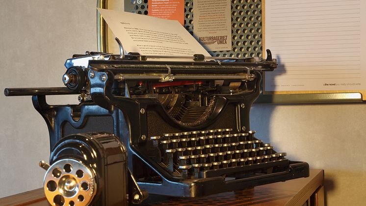 Typewriter at U&Me Hotel in Umeå, Sweden, by Stylt Trampoli