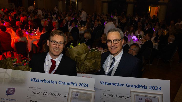 Vinnarna av Västerbotten GrandPris hedrades på invigningen av Västerbotten på Grand Hôtel. Foto: Patrick Trägårdh