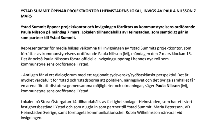 Pressmeddelande Ystad Summit inviger projektkontor 7 mars final.pdf