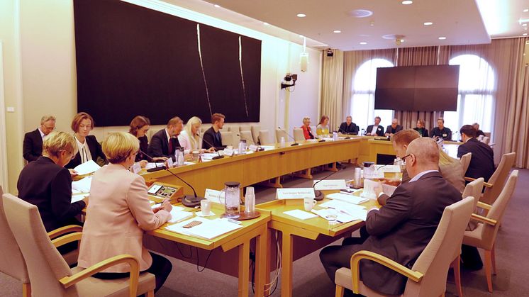 Norsk Komponistforening på budsjetthøring i Stortingets familie- og kuturkomité mandag 22. oktober 2018. Foto. Beate Styri/NKF