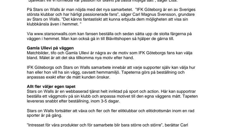 Änglarna blir stjärnor på väggen