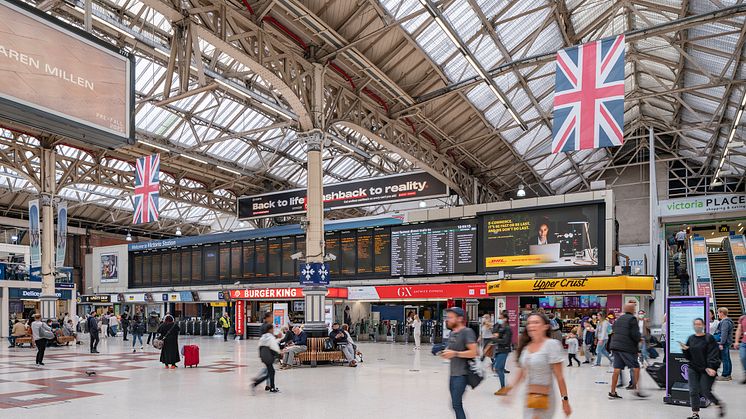 BEFORE Platforms 8-13 - the dedicated Gatwick Express ticket windows will move next to the existing Southern windows