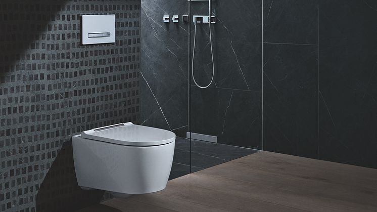 Geberit ONE -wc-istuimessa seinä-wc:n ominaisuudet on hiottu huippuunsa.
