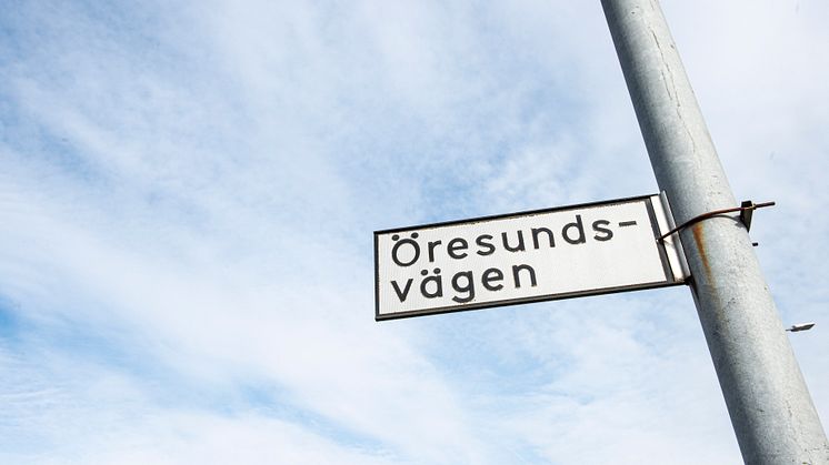 Öresundsvägen är en av de vägar som redan har ett namn på Västerbro,