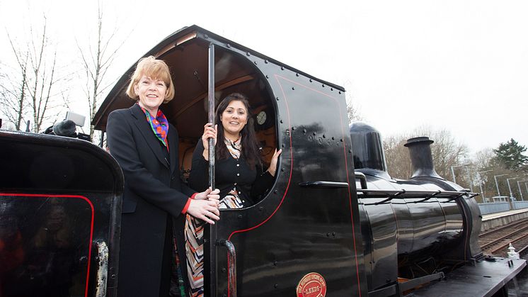 Wendy and Nusrat on board