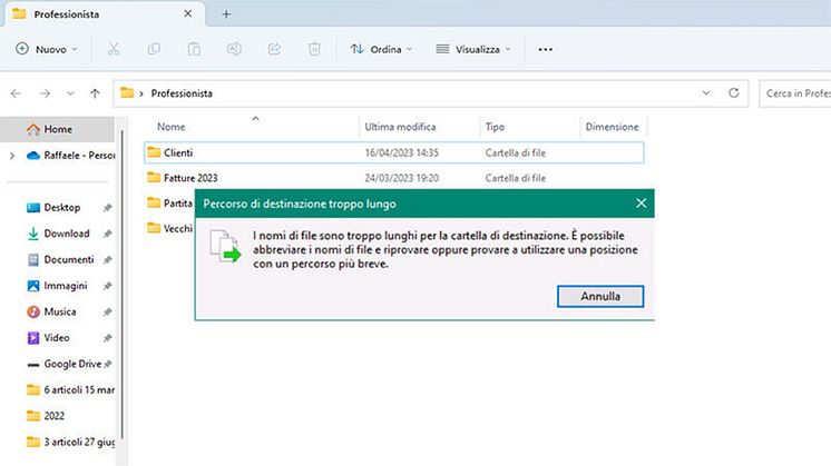nome file troppo lungo