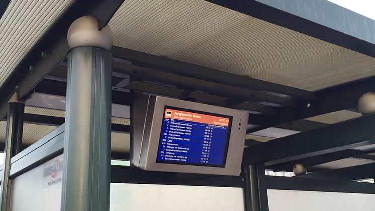Fler busshållplatser kan utrustas med trafikantinformation i realtid