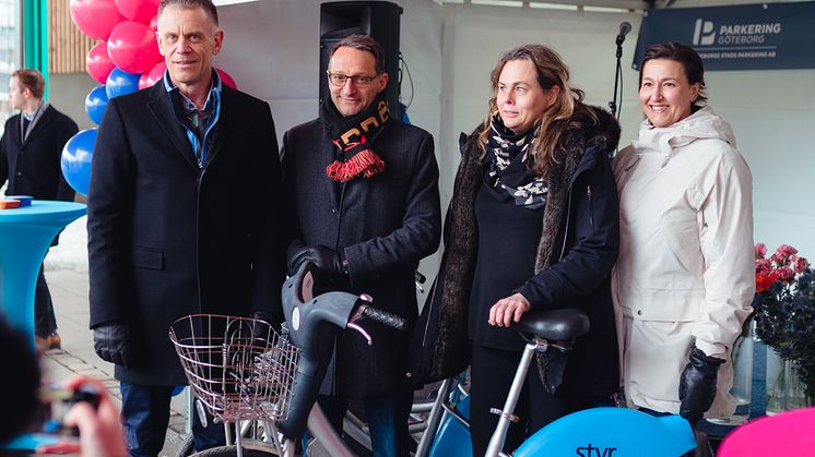 Niklas Wahlberg VD Lindholmen Science Park, Ola Hansson Sverigechef Volvo Group Real Estate, Lena Andersson VD Älvstranden Utveckling, Maria Stenström VD Göteborgs Stads Parkering