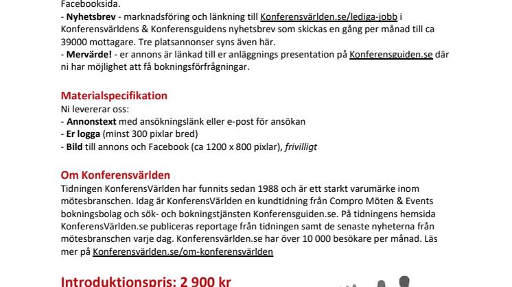 Annonsera med en platsannons
