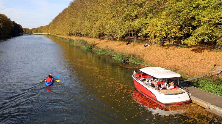 Canito sull' acqua - Kulinarische Schifffahrten in Leipzig - Anlegestelle am Elsterflutbett