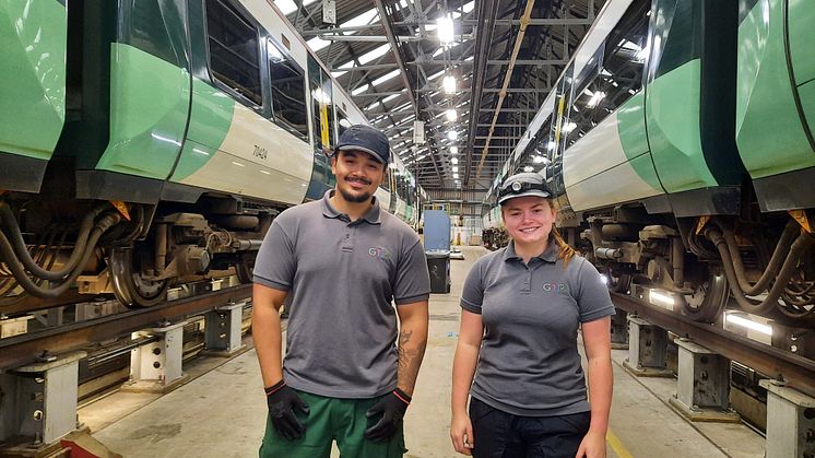 From left: Second year engineering apprentices Elias Pablo and Katie Short. More images below.