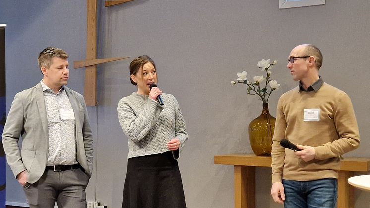 Sebastian Sandsten, Annika Sandberg och Henrik Bucht FOTO Staffan Lundberg