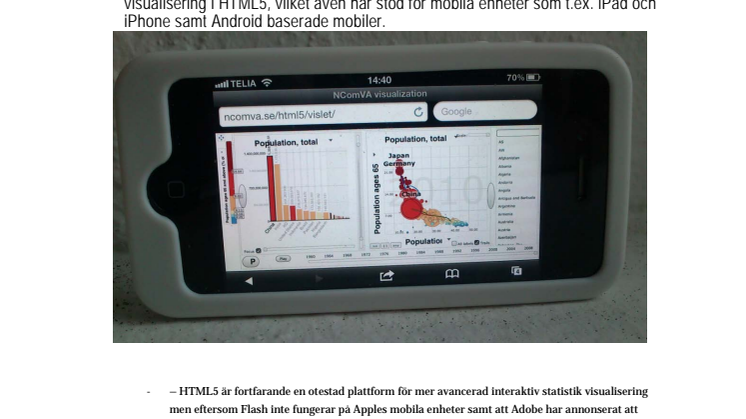 All världens statistik nu i mobilen
