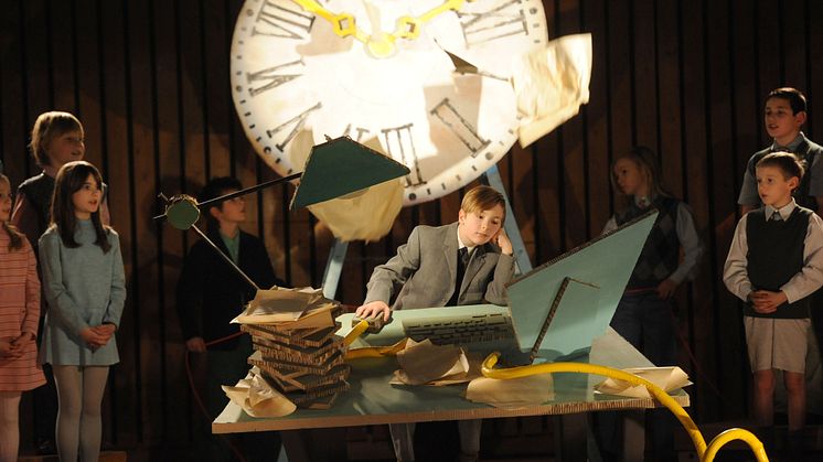 Making-of. Szenenbild des Drehs zum TV-Spot "Der Kinderchor"
