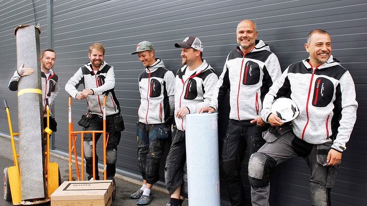 Delar av teamet på Hendrick's Golv som just anslutit till Golvbranschen, GBR