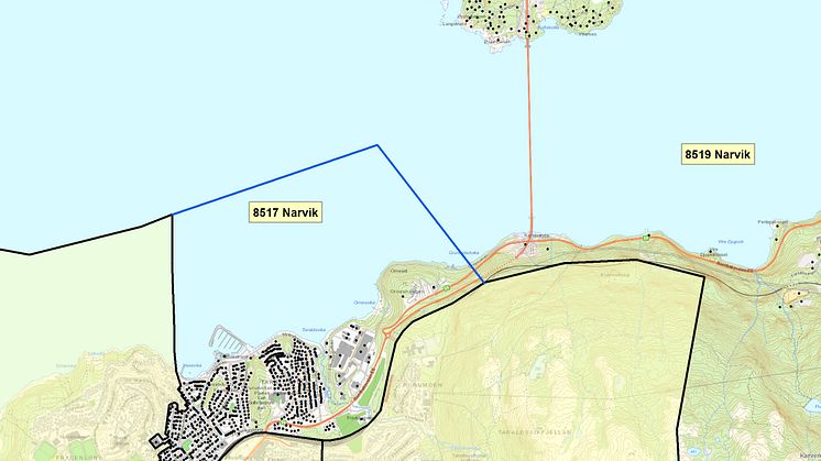 8517 Narvik - postnummerinndeling