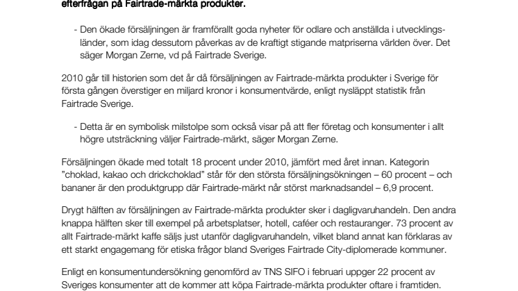 Fairtrade i miljardklassen