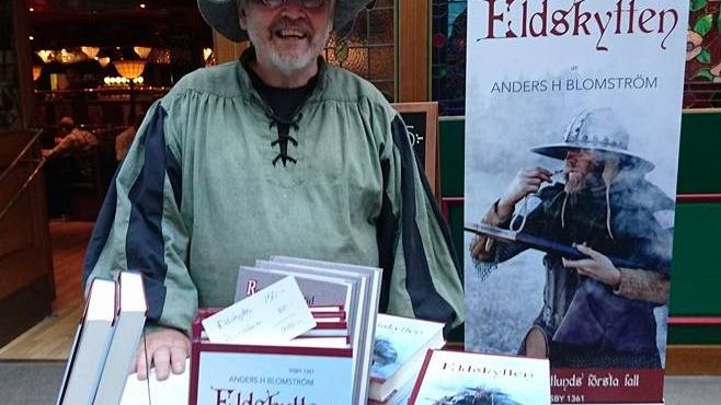 Anders Blomström, författare till Eldskytten, nyss utgiven som ljudbok av Whip Media.