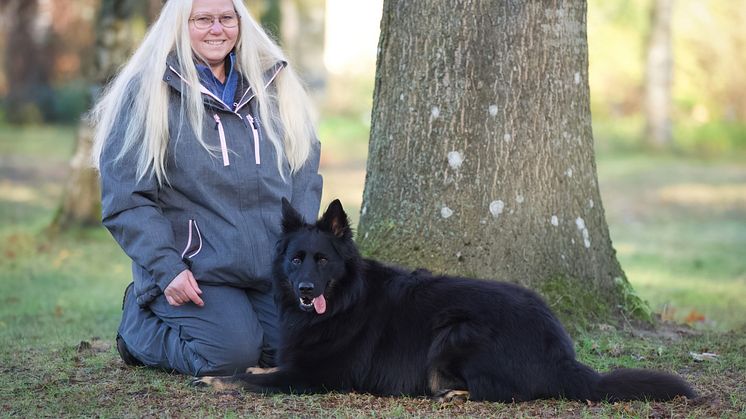 Årets Tjänstehund 2024 Gino med matte Annika Bengtsson Foto Hanna Nilsson.jpg