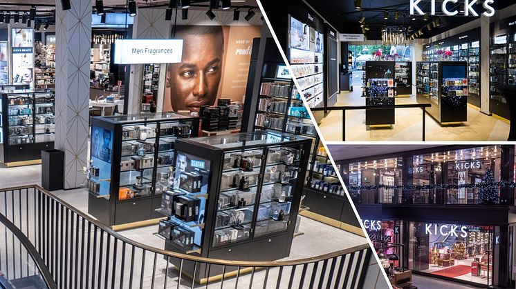 KICKS flagshipbutiker i Gallerian, Stockholm och i Glasmagasinet, Oslo