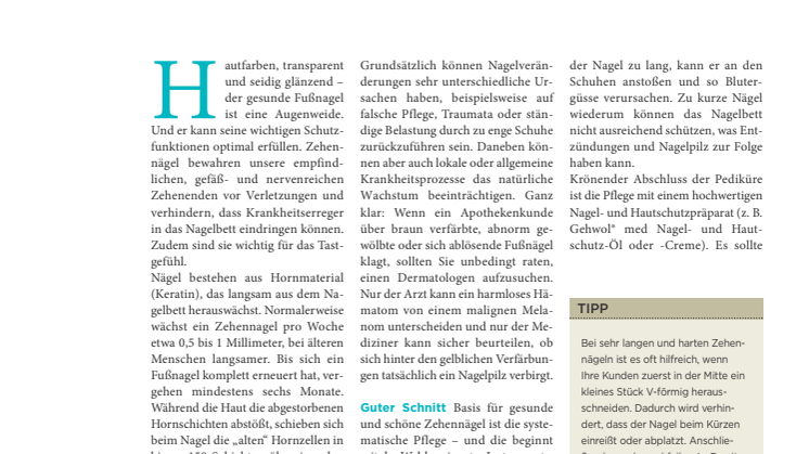 Was Fußnägel verraten