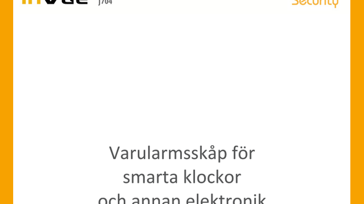 Varularmsskåp för smarta klockor och annan elektronik